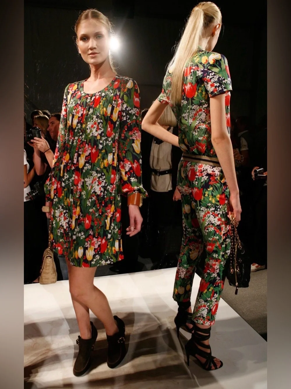Tory Burch Spring 2010 Runway Floral Silk Dress Size 4 Archive